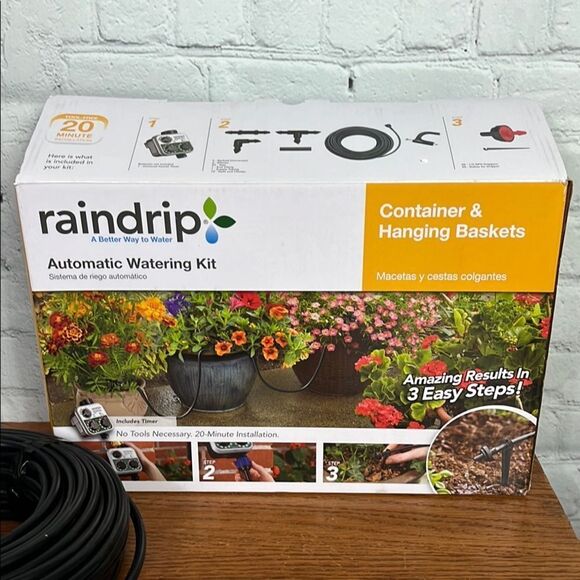 Raindrip Automatic Watering Kit for hanging baskets unused new in opened box - Picture 2 of 12